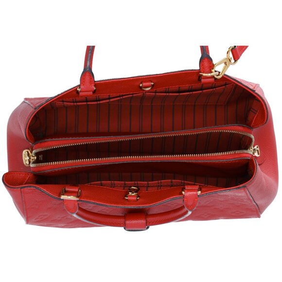 Louis Vuitton Montaigne MM Monogram Empreinte Handbag M41194 Cerise - Picture 10 of 11